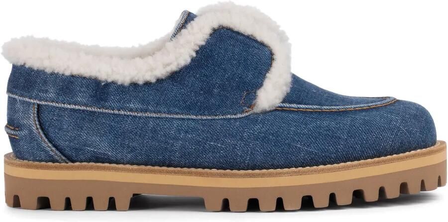 Le Silla Yacht lammy loafers Blauw