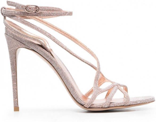 Le Silla Metallic sandalen Roze