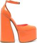 Le Silla Nikki pumps met plateauzool Oranje - Thumbnail 1