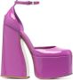 Le Silla Nikki pumps met plateauzool Paars - Thumbnail 1