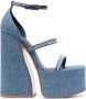 Le Silla Nikki sandalen met plateauzool Blauw - Thumbnail 1