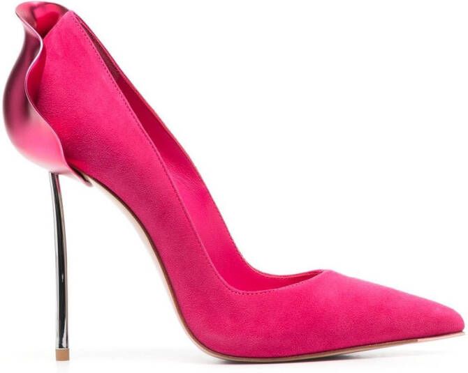 Le Silla Petalo suède pumps Roze