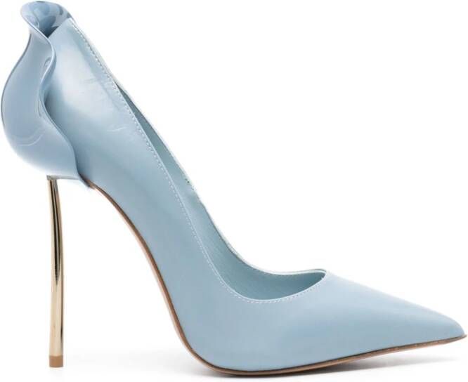 Le Silla Petalo leren pumps Blauw