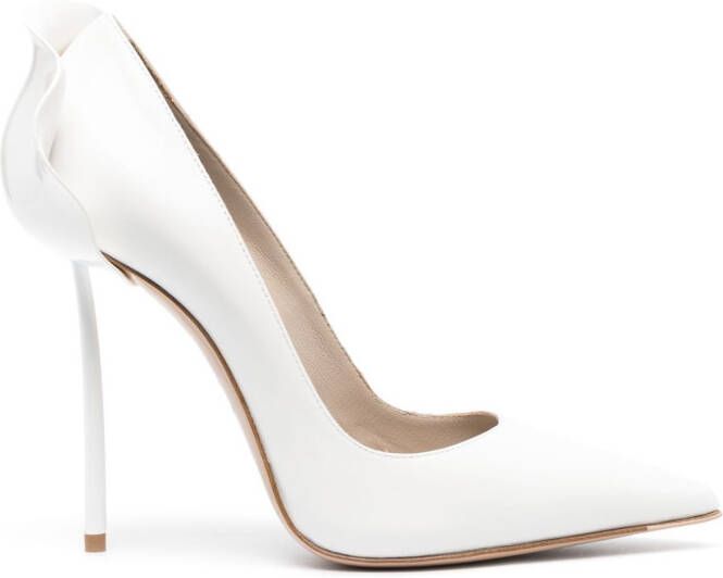 Le Silla Petalo pumps met ruches Wit