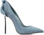 Le Silla Petalo suède pumps Blauw - Thumbnail 1