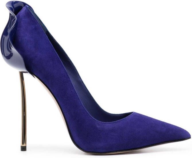 Le Silla Petalo suède pumps Blauw