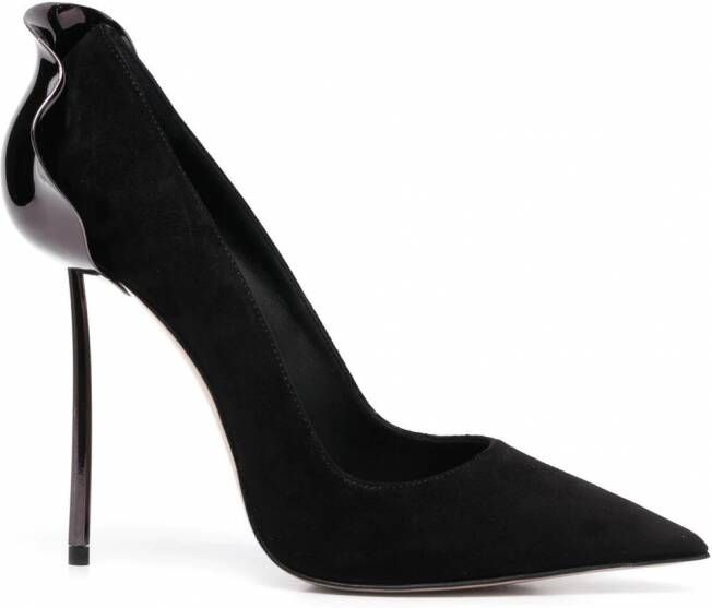 Le Silla Petalo suède pumps Zwart