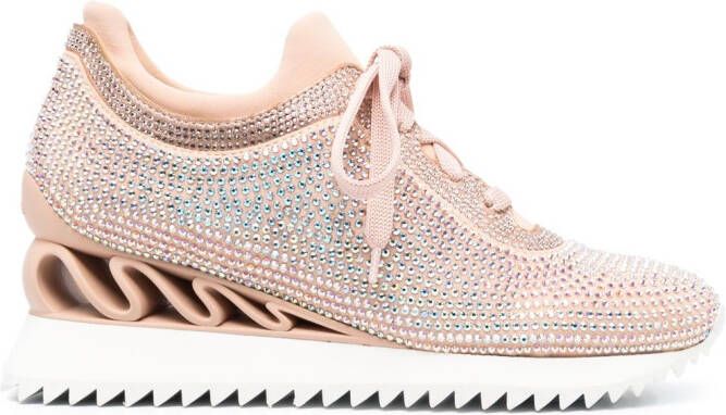 Le Silla Reiko sneakers verfraaid met kristallen Roze