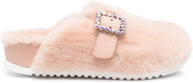 Le Silla Rita slippers verfraaid met gesp Roze