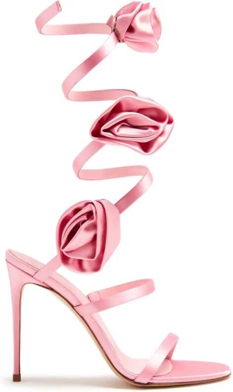 Le Silla Rose sandalen met wikkelbandje Roze