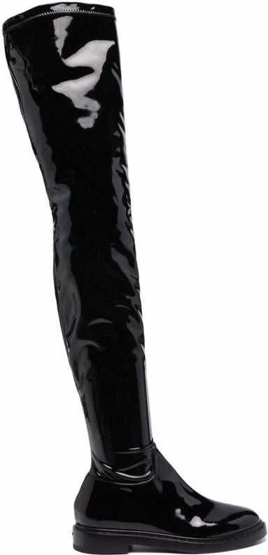 Le Silla Sama overknee laarzen Zwart