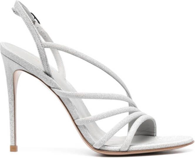 Le Silla Sandalen met metallic-effect Zilver