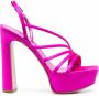 Le Silla Sandalen met plateauzool Roze - Thumbnail 1