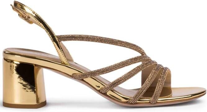 Le Silla Scarlet 60 sandalen met kristal Goud