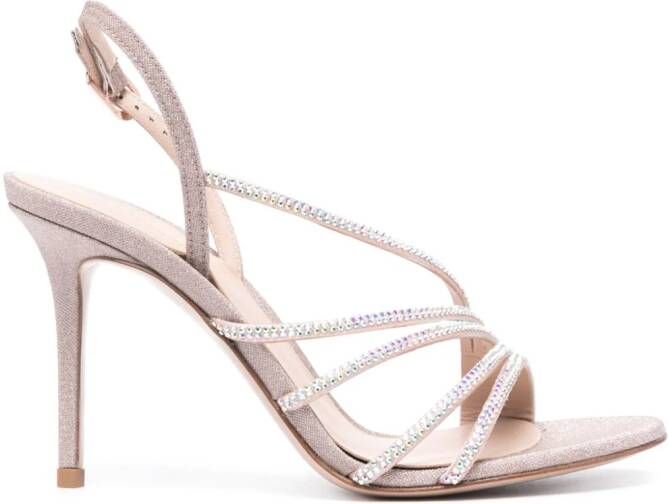 Le Silla Scarlet leren sandalen Goud