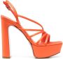 Le Silla Scarlet sandalen met plateauzool Oranje - Thumbnail 1