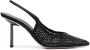 Le Silla Slingback stiletto's verfraaid met stras Zwart - Thumbnail 1