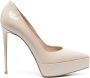 Le Silla Uma lakleren pumps Beige - Thumbnail 1