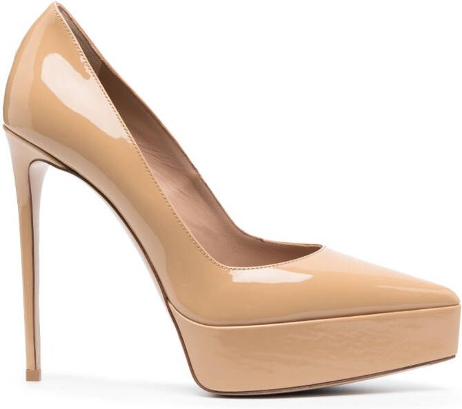 Le Silla Uma leren pumps Beige