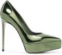 Le Silla Uma pumps met puntige neus Groen - Thumbnail 1