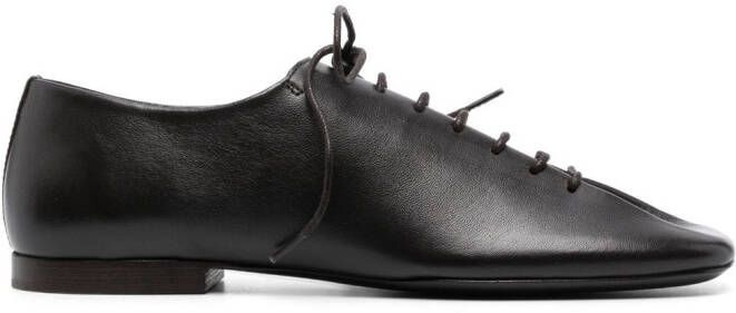 LEMAIRE Derby schoenen met vierkante neus Bruin