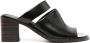 LEMAIRE Double Strap 55mm leather mules Zwart - Thumbnail 1