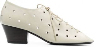 Lemaire Geperforeerde veterschoenen Beige