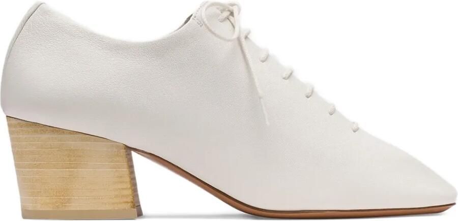 LEMAIRE 55 mm Souris pumps met verlengde neus Wit