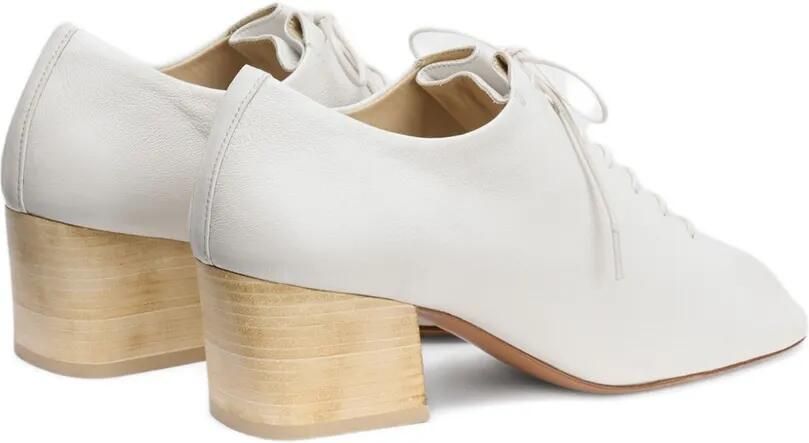 LEMAIRE 55 mm Souris pumps met verlengde neus Wit - Foto 5