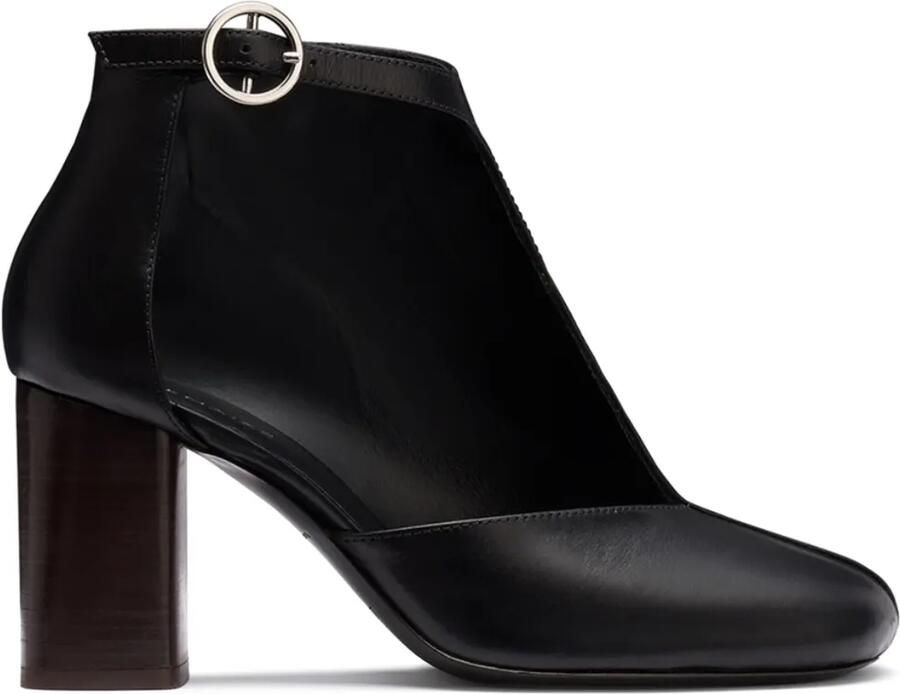 LEMAIRE 80 mm laarzen met uitgesneden details Zwart