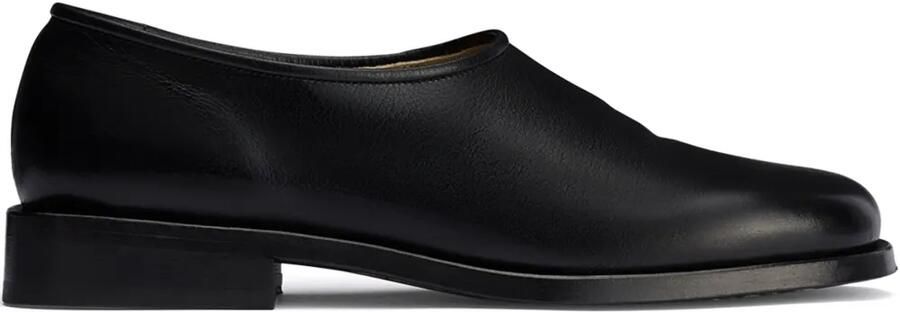 LEMAIRE Anatomic slip-on derby schoenen Zwart
