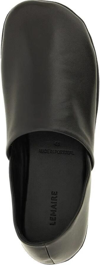 LEMAIRE Asymmetrische leren loafers Zwart - Foto 3