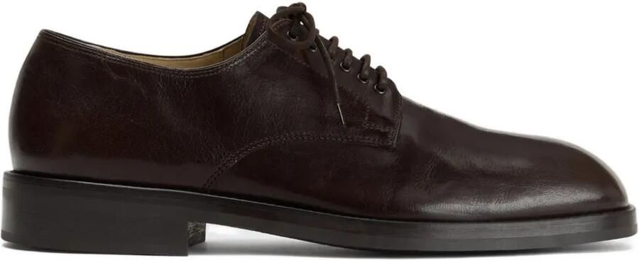 LEMAIRE Derby veterschoenen met verlengde neus Bruin