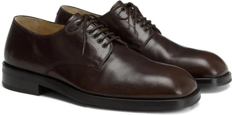 LEMAIRE Derby veterschoenen met verlengde neus Bruin - Foto 5
