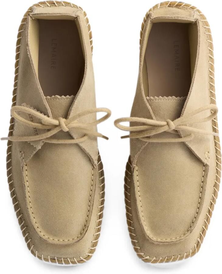 LEMAIRE Desert mocassins van suède leer Beige - Foto 3