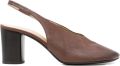 LEMAIRE Glove slingback pumps met 80 mm hak van leer Bruin - Bruin