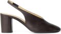 LEMAIRE Glove slingback pumps met 80 mm hak van leer Bruin - Bruin