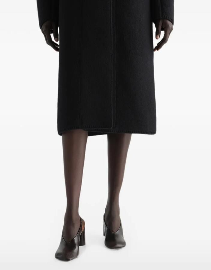 LEMAIRE Glove slingback pumps met 80 mm hak van leer Bruin - Foto 2