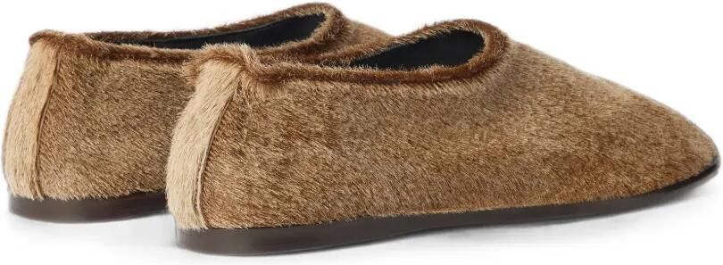 LEMAIRE Glove slip-ons van leer met natuurlijke ponystijl Bruin - Foto 4