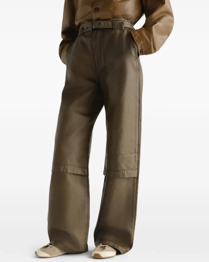 LEMAIRE Gummy Grips leren sneakers Beige - Foto 3