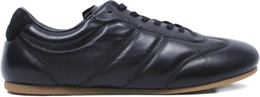 LEMAIRE Leren sneakers met vlakken Zwart