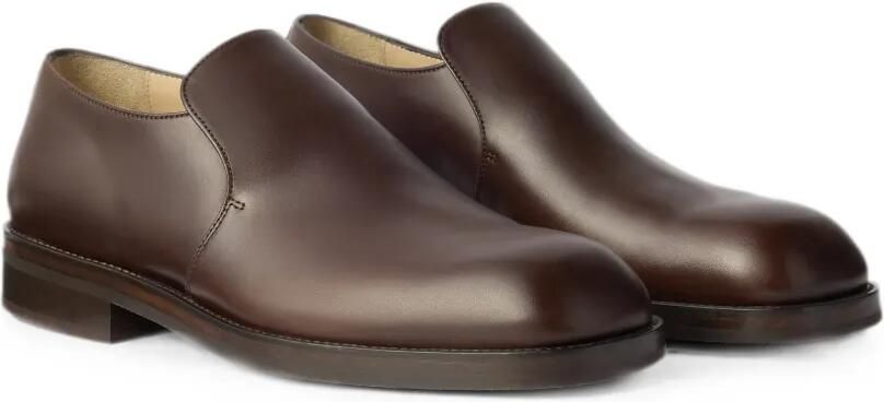 LEMAIRE Loafers van glanzend leer Bruin - Foto 4