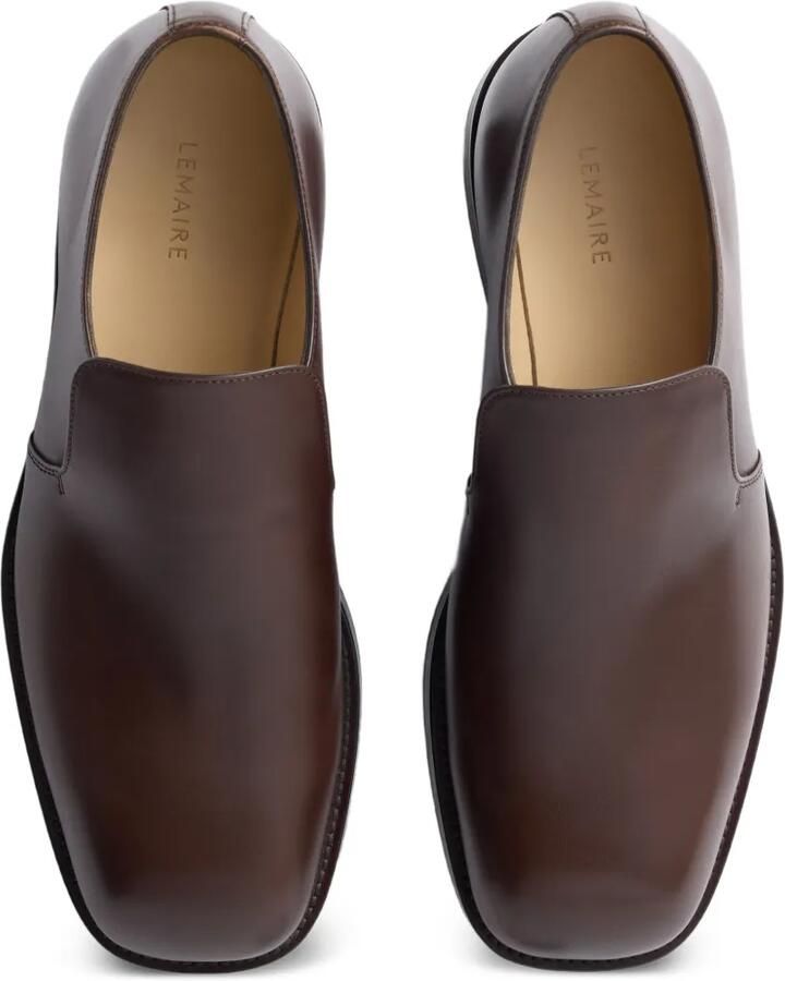 LEMAIRE Loafers van glanzend leer Bruin - Foto 3