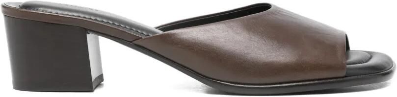 LEMAIRE Sandalen met vierkante hak Bruin