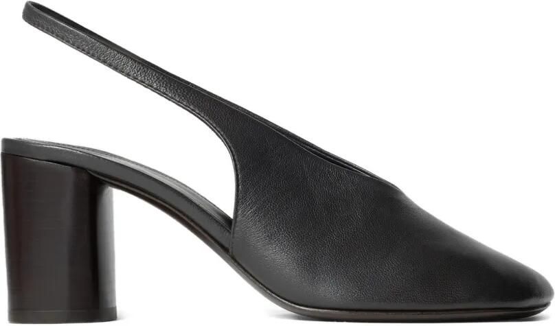 LEMAIRE Slingback pumps met vierkante neus Bruin