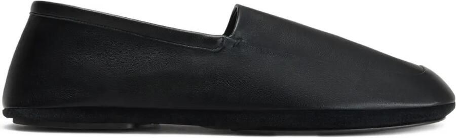 LEMAIRE Slippers met vierkante neus Zwart