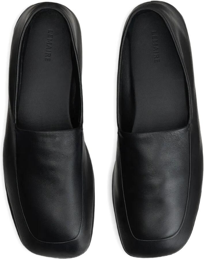 LEMAIRE Slippers met vierkante neus Zwart - Foto 3