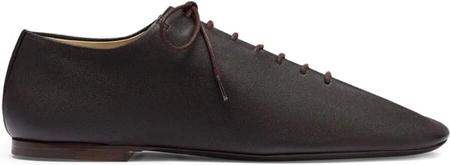 LEMAIRE Souris leren derby veterschoenen Bruin
