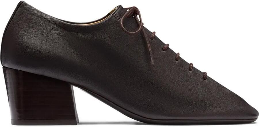 LEMAIRE Souris leren derby veterschoenen Bruin