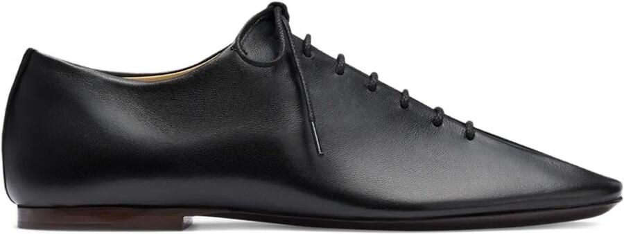 LEMAIRE Souris leren derby veterschoenen Zwart